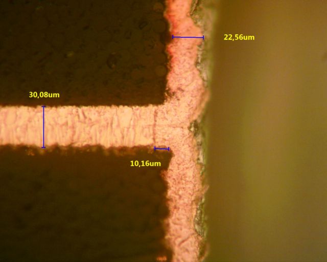 Excessive etch back , etch back negativo