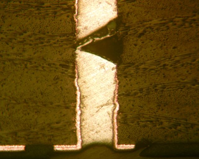 Falha de metalização , electrolytic copper , drilling problems