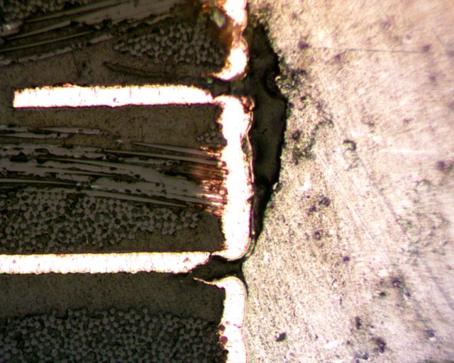 Delaminação , delamination , pressing