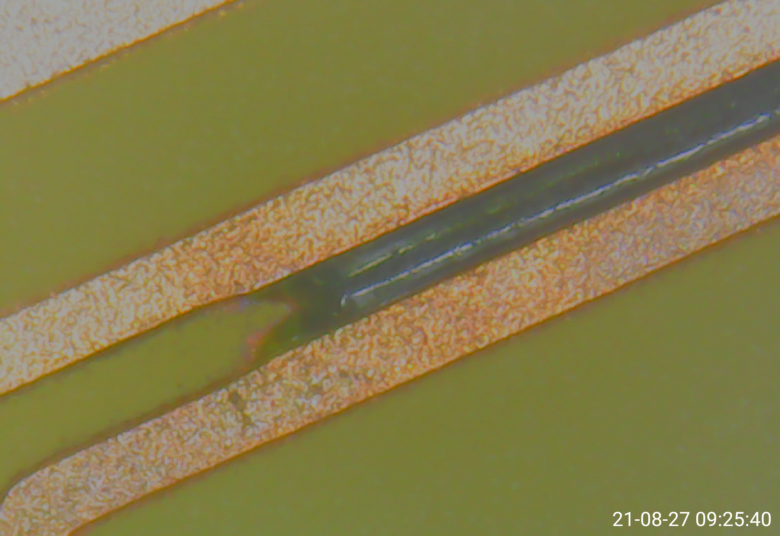 Dry film residue, resíduo de dry film, pcb